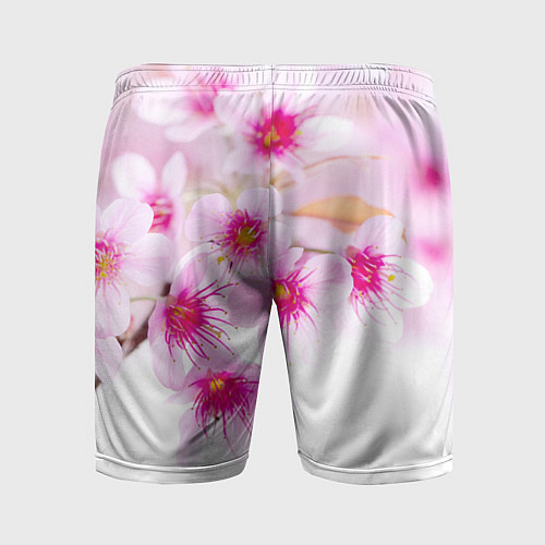 Мужские спортивные шорты Цвет сакуры / 3D-принт – фото 2