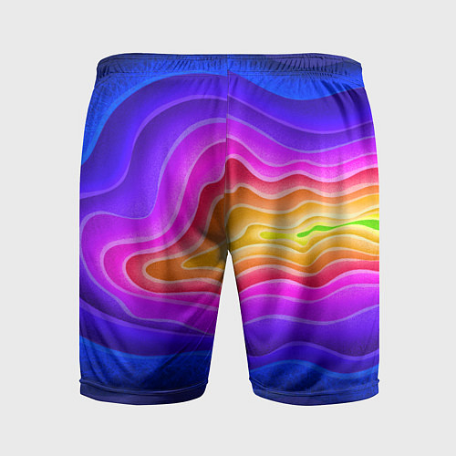 Мужские спортивные шорты Растекание красок / 3D-принт – фото 2