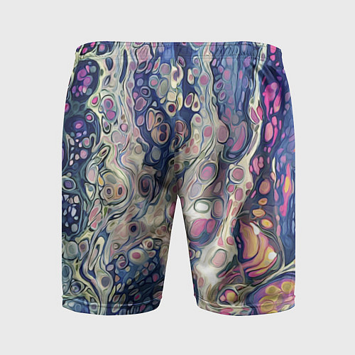 Мужские спортивные шорты Не смешавшиеся краски abstract pattern / 3D-принт – фото 2
