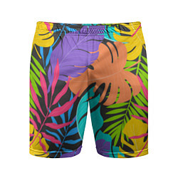Мужские спортивные шорты Тропические экзотические листья
