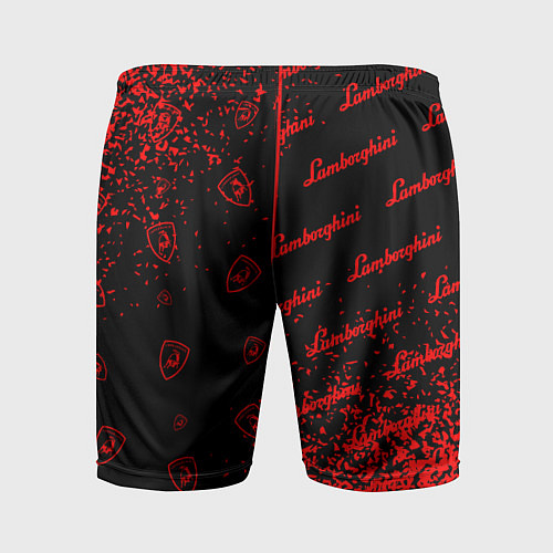Мужские спортивные шорты LAMBORGHINI Арт Паттерны / 3D-принт – фото 2