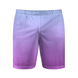 Мужские спортивные шорты Голубо-розовый градиент