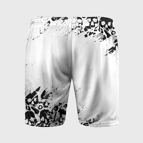Мужские спортивные шорты Выцветшие потёртости SKULLS / 3D-принт – фото 2