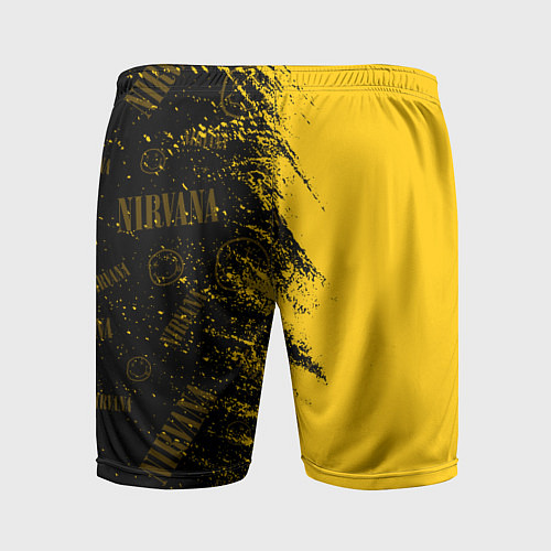 Мужские спортивные шорты Nirvana Паттерн / 3D-принт – фото 2