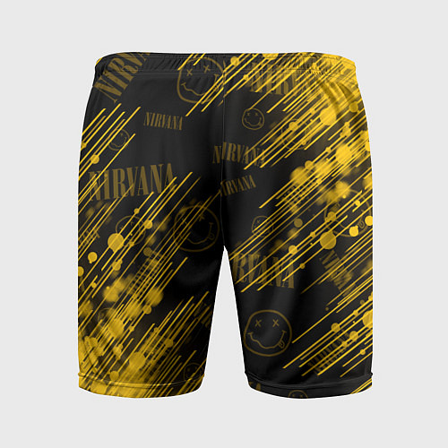 Мужские спортивные шорты Nirvana смайл / 3D-принт – фото 2