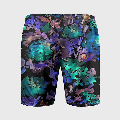 Мужские спортивные шорты Floral pattern Summer night Fashion trend 2025 / 3D-принт – фото 2