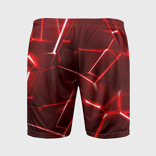 Мужские спортивные шорты Red fault / 3D-принт – фото 2