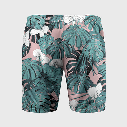 Мужские спортивные шорты Цветы Тропические Орхидеи / 3D-принт – фото 2