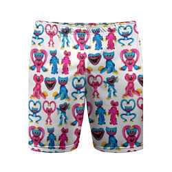 Шорты спортивные мужские POPPY PLAYTIME HAGGY WAGGY AND KISSY MISSY PATTERN, цвет: 3D-принт