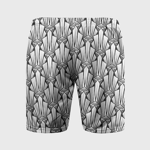 Мужские спортивные шорты Современный геометрический узор светлый фон / 3D-принт – фото 2