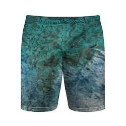 Шорты спортивные мужские Морской берег, цвет: 3D-принт