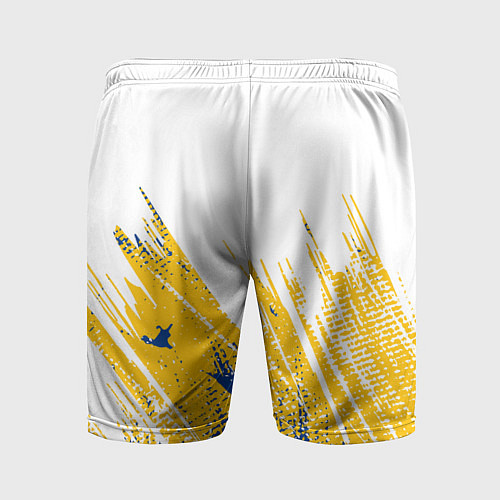 Мужские спортивные шорты Real madrid краска / 3D-принт – фото 2