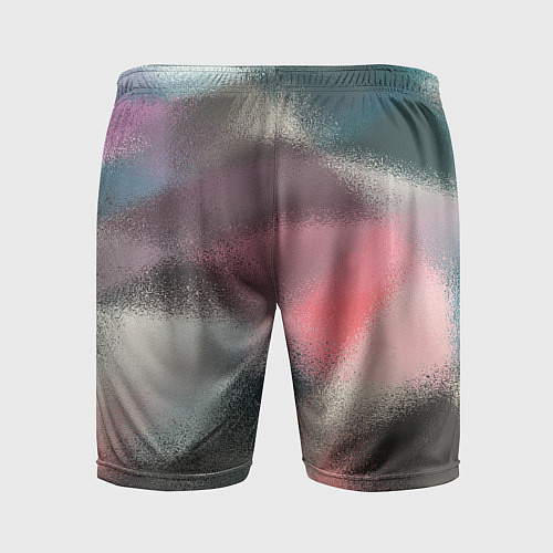 Мужские спортивные шорты Современный разноцветный абстрактный узор / 3D-принт – фото 2
