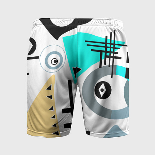 Мужские спортивные шорты Абстрактный современный дизайн / 3D-принт – фото 2
