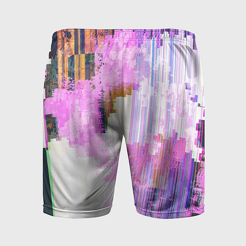 Мужские спортивные шорты Glitch art Fashion trend / 3D-принт – фото 2