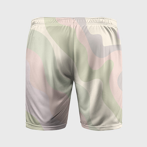 Мужские спортивные шорты Произвольные цветные полосы colored stripes / 3D-принт – фото 2