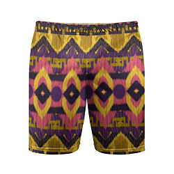 Мужские спортивные шорты Африканский узор орнамент из шерсти Africa Wool Pa