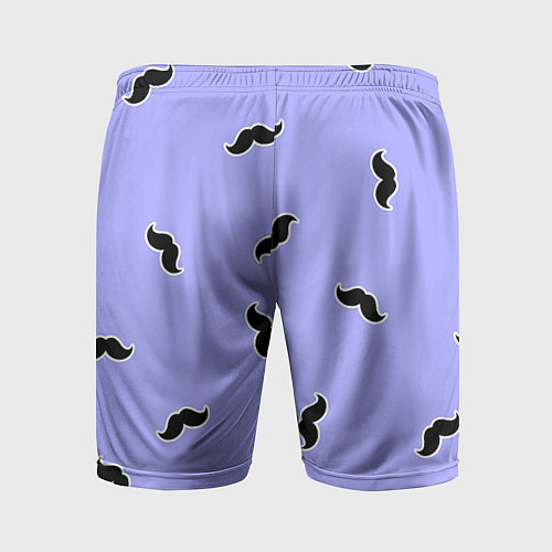 Мужские спортивные шорты Много усов / 3D-принт – фото 2