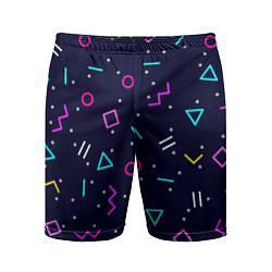 Мужские спортивные шорты Neon geometric shapes