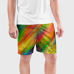 Шорты спортивные мужские Rainbow inclusions, цвет: 3D-принт — фото 2