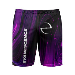 Шорты спортивные мужские Evanescence violet plasma, цвет: 3D-принт