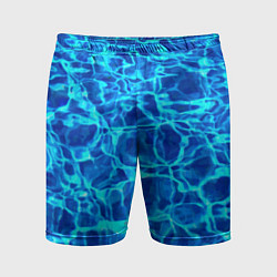 Шорты спортивные мужские Текстура поверхности воды, цвет: 3D-принт