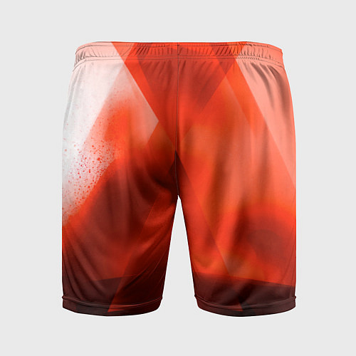 Мужские спортивные шорты Honda - красная абстракция / 3D-принт – фото 2