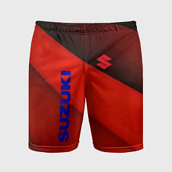 Шорты спортивные мужские Suzuki - абстракция, цвет: 3D-принт