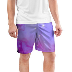 Шорты спортивные мужские Космическое одеяло, цвет: 3D-принт — фото 2