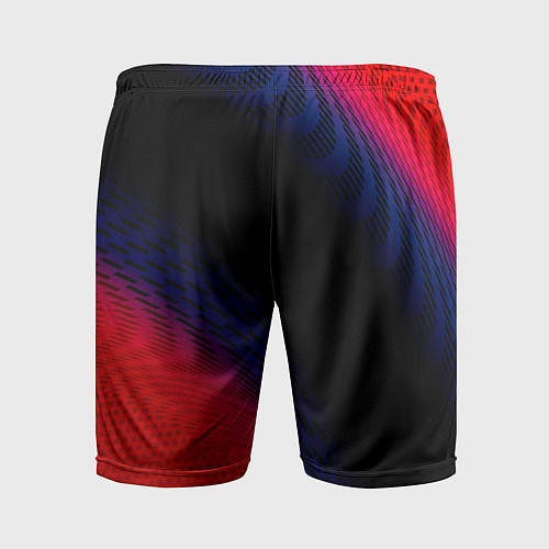 Мужские спортивные шорты Infiniti красный карбон / 3D-принт – фото 2