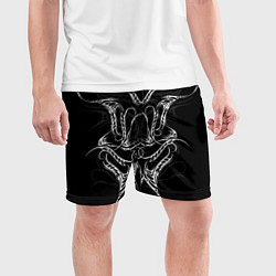 Шорты спортивные мужские Татуированный боец, цвет: 3D-принт — фото 2