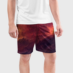 Шорты спортивные мужские Галактический пожар, цвет: 3D-принт — фото 2