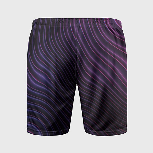 Мужские спортивные шорты Волнистый металлик / 3D-принт – фото 2