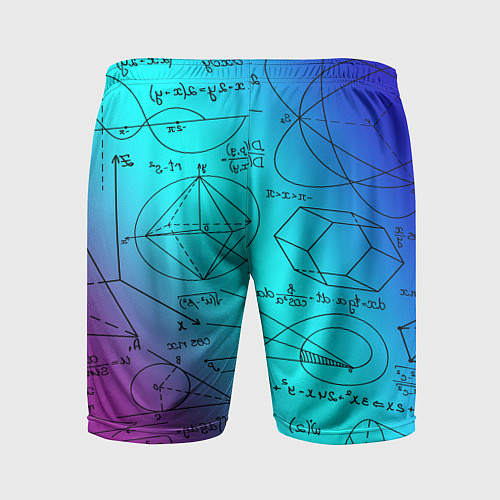 Мужские спортивные шорты Неоновая формула / 3D-принт – фото 2
