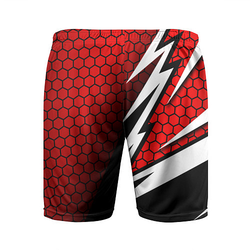 Мужские спортивные шорты Джиу - Джитсу : Красная броня / 3D-принт – фото 2