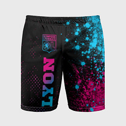 Мужские спортивные шорты Lyon - neon gradient: по-вертикали