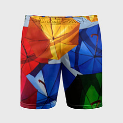 Мужские спортивные шорты Разноцветные зонтики