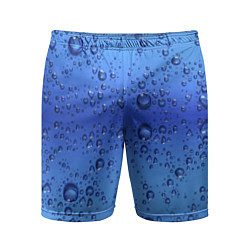 Мужские спортивные шорты Капли воды - текстура