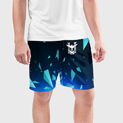 Шорты спортивные мужские Free Fire взрыв частиц, цвет: 3D-принт — фото 2