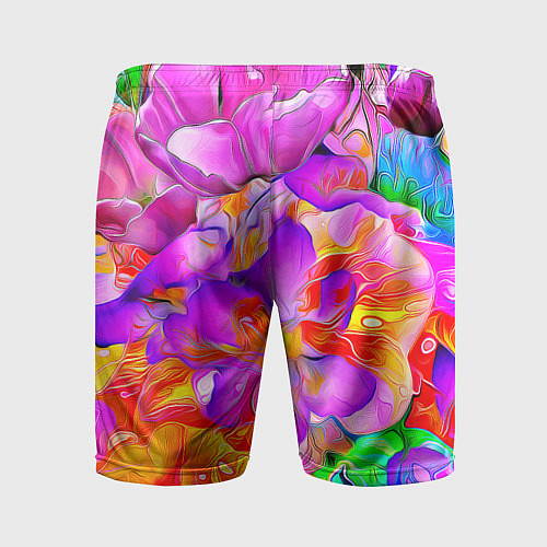 Мужские спортивные шорты Flower Illusion / 3D-принт – фото 2