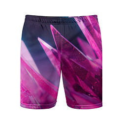 Шорты спортивные мужские Розовые кристаллы, цвет: 3D-принт
