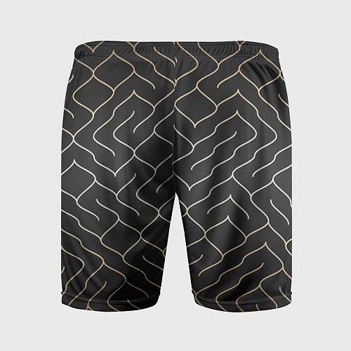 Мужские спортивные шорты Black Gold - Лабиринт / 3D-принт – фото 2