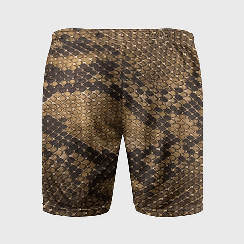 Мужские спортивные шорты Кожа питона - fashion 2028 / 3D-принт – фото 2