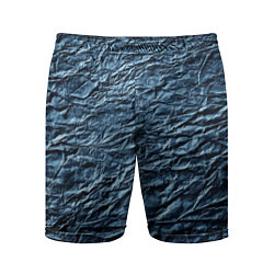 Шорты спортивные мужские Текстура мятой бумаги, цвет: 3D-принт