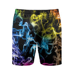 Шорты спортивные мужские Эйфория в дыму, цвет: 3D-принт