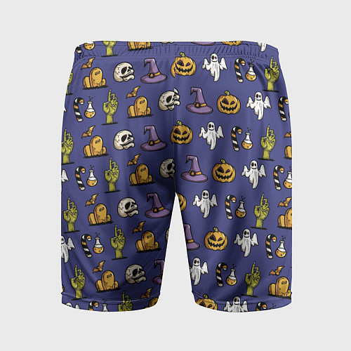 Мужские спортивные шорты Halloween pattern / 3D-принт – фото 2