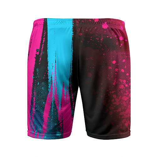 Мужские спортивные шорты Blink 182 - neon gradient: по-вертикали / 3D-принт – фото 2