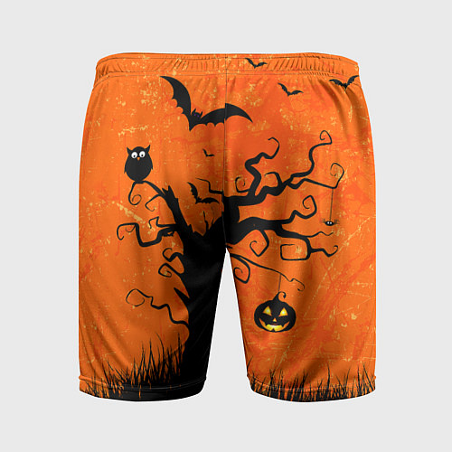 Мужские спортивные шорты Мрачное дерево / 3D-принт – фото 2