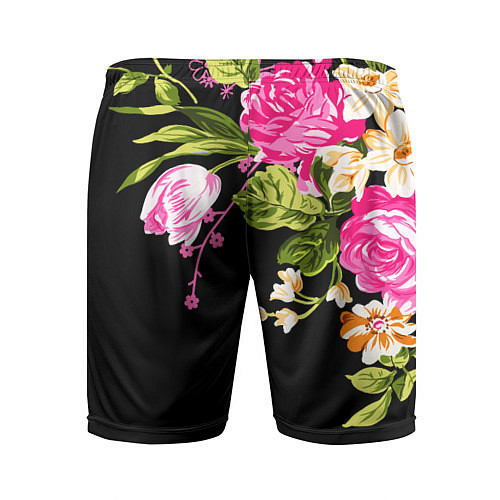 Мужские спортивные шорты Букет цветов / 3D-принт – фото 2