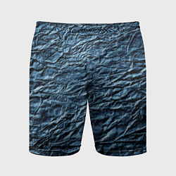 Шорты спортивные мужские Текстура мятой цветной бумаги, цвет: 3D-принт